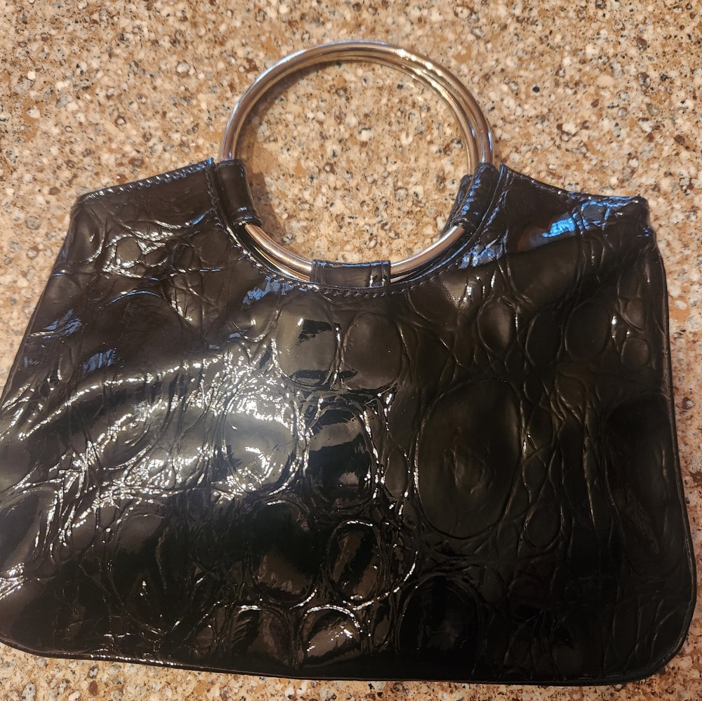 Black Patton leather vintage purse